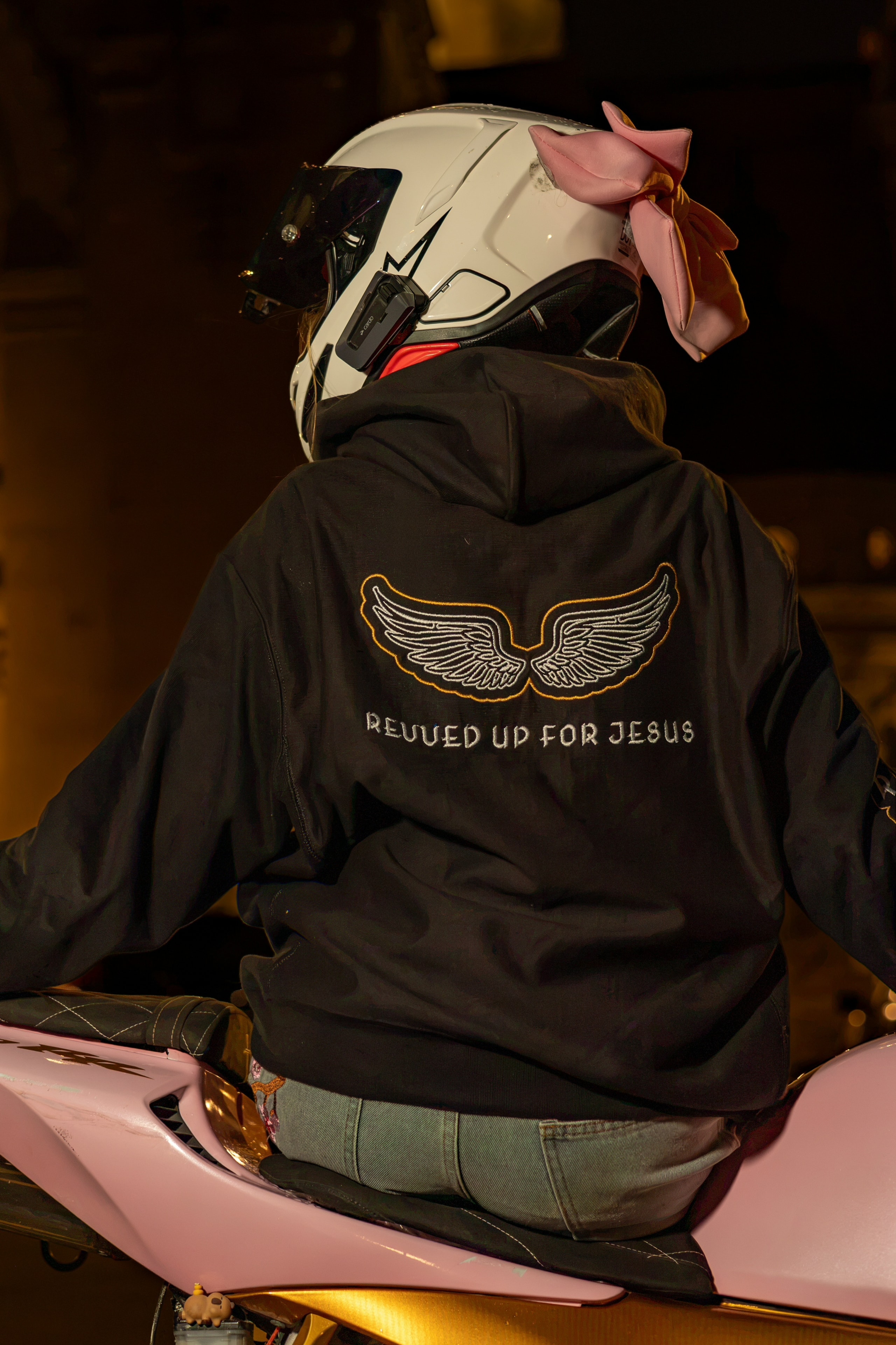 Black Love Everybody Hoodie — detail